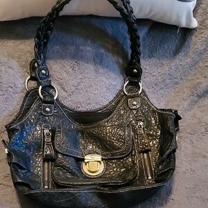 Elegant Black Leather Handbag